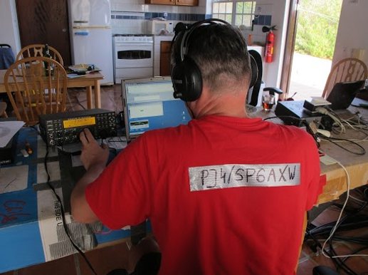 Back side of RTTY operation