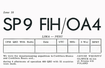 SP9FIH/OA4 in 1984