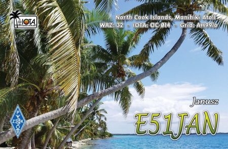 E5JAN from North Cook Isl.
