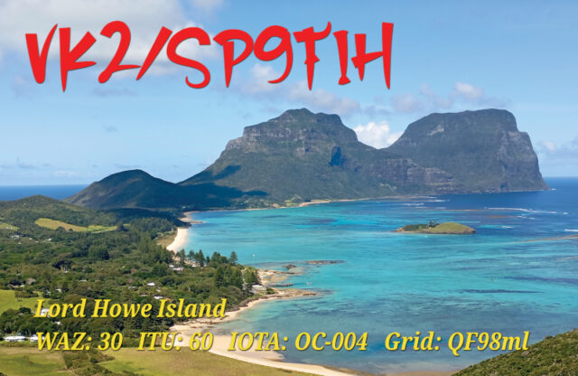 Lord Howe Isl. QSL card